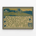 Vintage poster for Flemish artists exhibition - Kaiser Wilhelm Museum — framed artwork on a wall