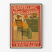 Vintage poster for art furniture exhibition at Kaiser Wilhelm Museum
