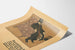 Vintage-Poster Wanddekoration Mann im Sessel mit Zylinder