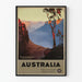 Vintage-Poster der Blue Mountains in Australien - Künstlerische Wanddekoration