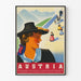 Vintage-Dekorationsposter Österreich - Retro-Stil Poster für Wanddekoration