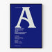 Minimalistischer blauer Poster für Lesungen NIH