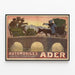Vintage-Automobil-Poster ADER – Retro-Wanddekoration — gerahmtes Bild an der Wand