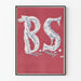 Wanddekoration Poster Ballet Society rot und blau
