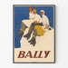 Poster vintage Bally – Tre personaggi eleganti con stivali robusti