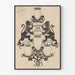Wappen-Poster Antoni Van Dijck Wanddekoration Vintage