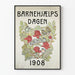 Vintage-Poster Barnehjælpsdagen 1908 Wanddekoration
