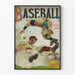 Poster vintage rivista di baseball copertina agosto 1917