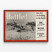 Vintage-Kriegs-Poster: Schlacht! — gerahmtes Bild an der Wand