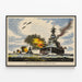 Royal Navy Seeschlachten – Dekoratives Marineposter — gerahmtes Bild an der Wand