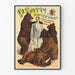 Vintage-Poster P. Batty Bärenbändiger Wanddekoration