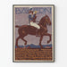 Poster vintage Bayern Cavalier e Cavallo