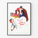 Vintage-Poster Be Like Dad - Wanddekoration zur Sensibilisierung