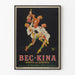 Vintage poster Bec-Kina sports aperitif
