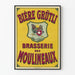 Poster vintage Birra Grütli Brasserie des Moulineaux