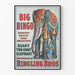 Poster vintage Big Bingo - Elefante gigante decorativo