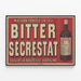 Vintage Bitter Secrestat Poster - House Founded in 1851 — framed artwork on a wall