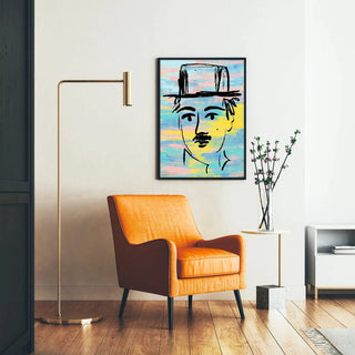 Street Art Painting – Charlie Chaplin Pastel