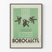Vintage-Poster Borocalcyl - Retro-Wanddekoration und Grafikdesigns