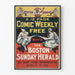Vintage-Poster Boston Herald Sunday Jester Comic Weekly
