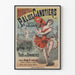 Vintage-Poster Bougival Bal des Canotiers Wanddekoration