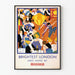Vintage-Poster Brightest London Underground Festliche Wanddekoration