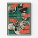 Poster vintage consigli per la cura dei pennelli
