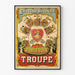Vintage-Poster Britische Blonde Burlesque-Truppe Wanddekoration