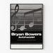 Poster Bryan Bowers Autoharfen-Spieler Vintage-Musik