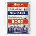 Vintage-Poster Kauf eines Sieg-Bonds patriotische Wanddekoration