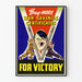 Poster vintage Compra più certificati di risparmio bellica per la vittoria