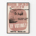 Vintage-Poster Verlobung und Abstimmung - Wanddekoration Artem Legrand