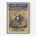 Vintage poster of Café Concert des Ambassadeurs Le Charmeur d'Oiseaux