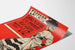 Poster pubblicitario vintage italiano rosso e nero
