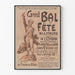 Vintage poster of the Grand Ball and Military Celebration at the Opera 1896