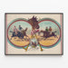 Vintage Horse Race Poster Called Back They Are Off — framed artwork on a wall
