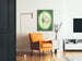 Wall decoration poster 'Calm' with feminine sculpture and water reflection