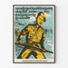 Kambodschanisches Wanddekoration Poster Soldat und Ländliche Landschaft