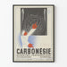 Poster vintage Carbonesie – Decorazione murale medica retrò
