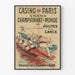 Vintage Poster of the Grand World Championship of Jousting with Lances at the Paris Casino