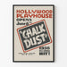 Poster vintage Hollywood Playhouse Chalk Dust 1936