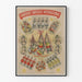 Vintage poster of international singers and dancers Goldkett sisters
