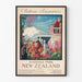 Vintage-Poster Château Tongariro – Neuseeland-Nationalpark