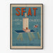 Vintage-Poster SFAT - Gasheizung Wanddekoration