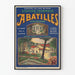 Vintage-Poster in Blau und Orange für das Kurort der Abatilles in Arcachon