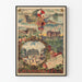 Poster vintage Chemins de fer P.L.M. – Parigi, Monaco, Castello di Pierrefonds