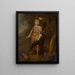 Ritratto di un ragazzo cacciatore - Cerchio di Matthys van den Bergh — quadro incorniciato alla parete
