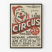 Vintage-Zirkus-Poster 3 Ringe - Wanddekoration für Show