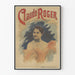 Vintage-Poster Claude Roger Elegantes Porträt