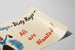 Vintage-Poster Saubere Lappen Schmutzige Lappen - Retro-Wanddekoration — Ansicht des Kunstwerks
